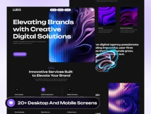 LUEIO - Digital Agency Website Framer Template