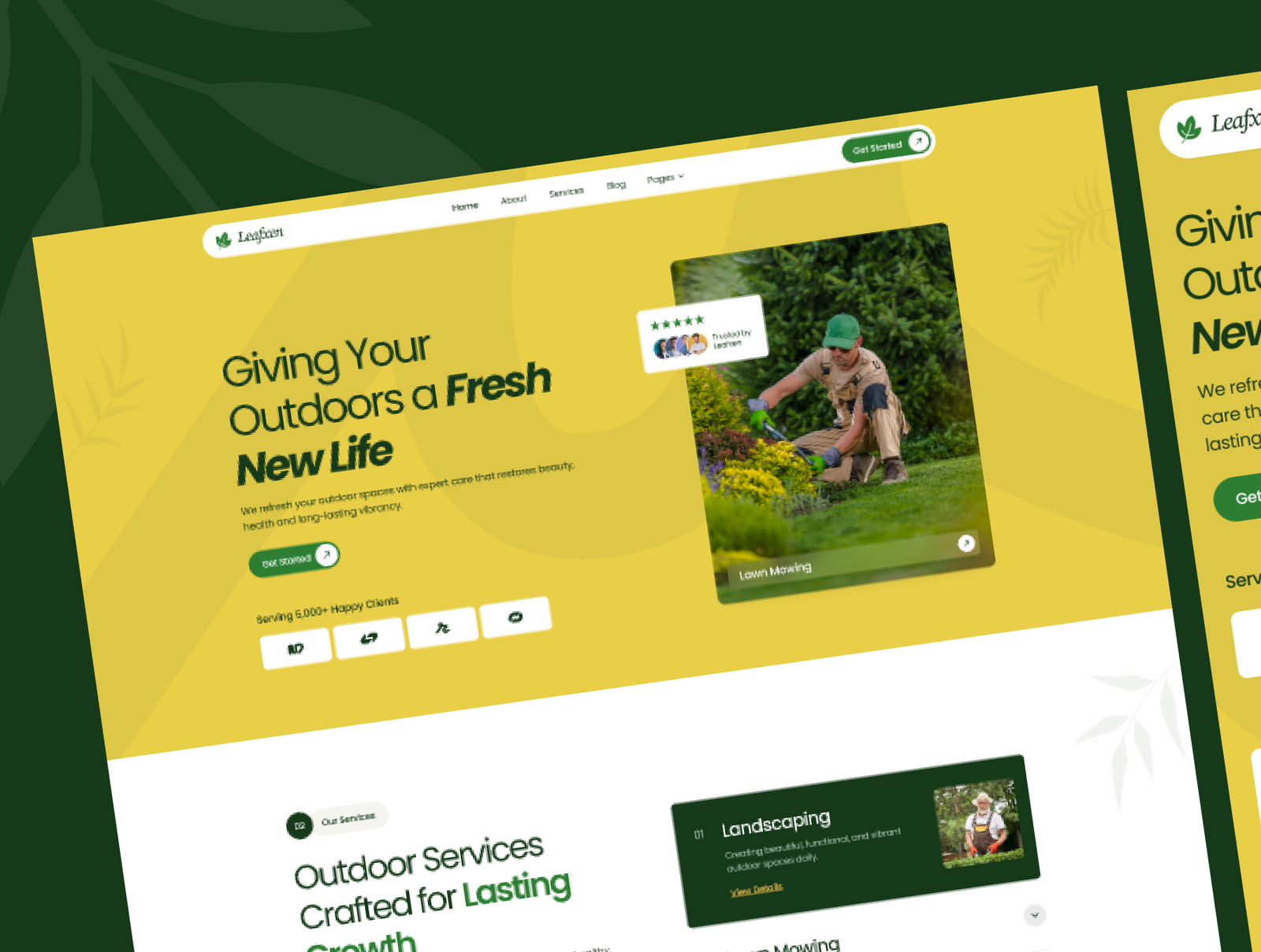 Leafxen - Landscaping & Gardening Template