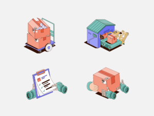 Loopbox - Animated Delivery Illustrations Set