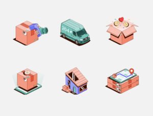 Loopbox - Delivery Illustrations Set