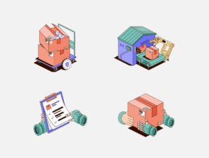Loopbox - Delivery Illustrations Set