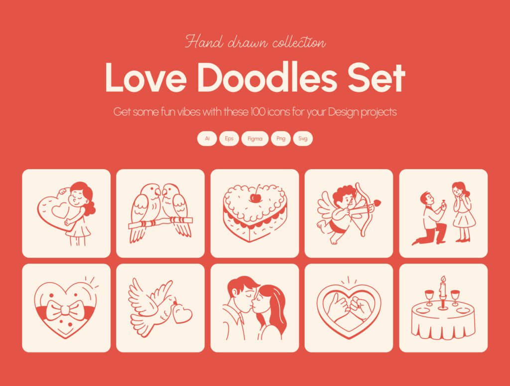 Love Doodles Set