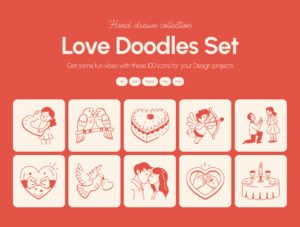 Love Doodles Set
