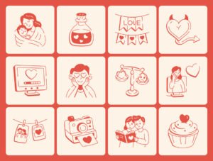 Love Doodles Set