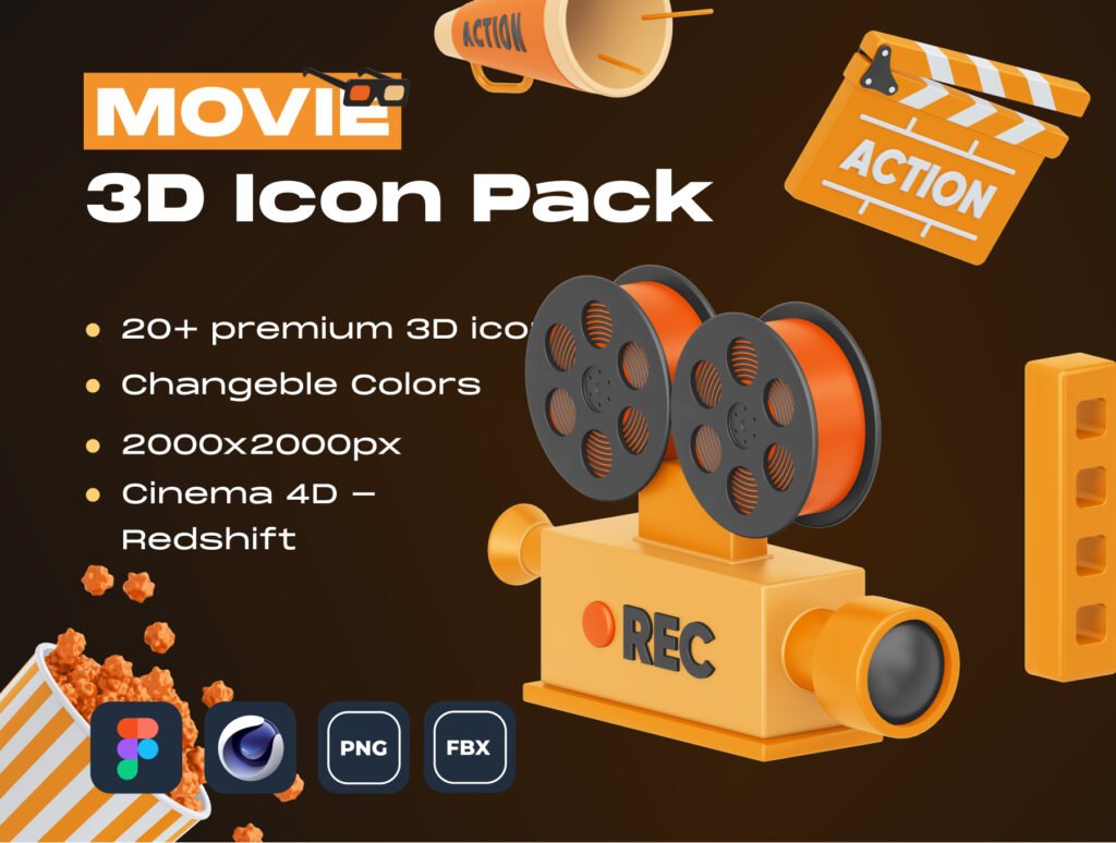 MOVIE! 3D Icon Pack