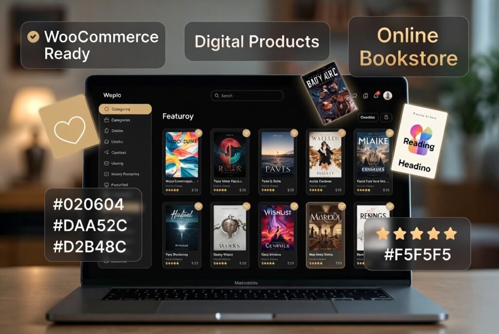 Bookworm – Bookstore & Bookshop WooCommerce WordPress Theme (Sell Books, eBooks & Digital Products Online)