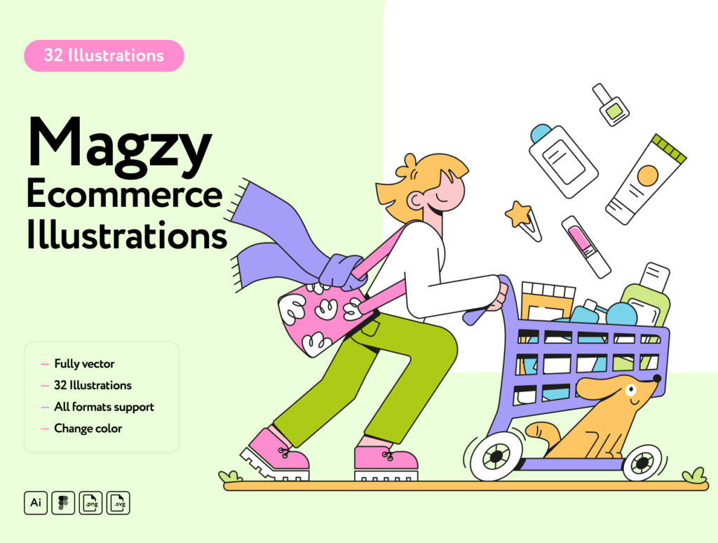 Magzy Ecommerce Illustrations