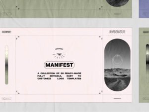 Manifest Logo Kit – 35 Editable Logo Templates