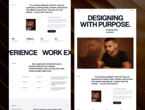 Margon - Designer Portfolio Website Design Template