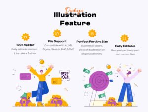 Marketplace,Sale, Investment Illustration