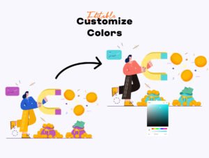 Marketplace,Sale, Investment Illustration