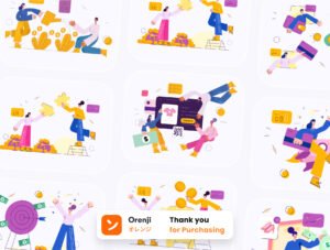 Marketplace,Sale, Investment Illustration