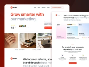 Marklo – Marketing Agency Website for Figma & Framer