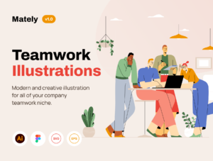 Mately - Teamwork Illustrations