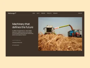Mecha-Agro Based Agency Template