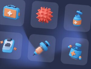 Medical 3D Illustration set