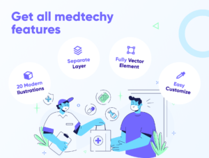 Medtechy - Medical & Healthcare Illustration Set