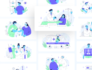 Medtechy - Medical & Healthcare Illustration Set
