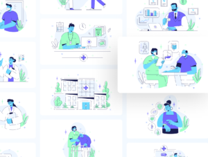 Medtechy - Medical & Healthcare Illustration Set