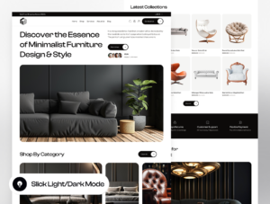 Melta - Furniture Ecommerce Website Framer Template