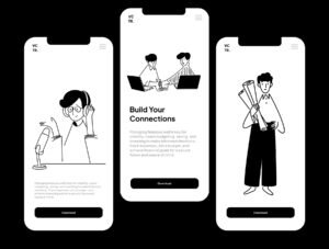 Men Club Notion Illustrations