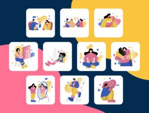 Mental Health Awareness Illustration Pack