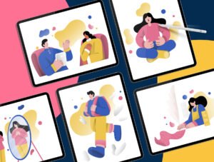 Mental Health Awareness Illustration Pack