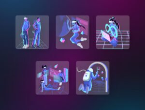 Metaverse Illustration Pack