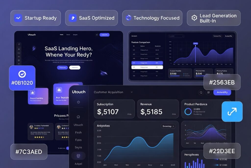 Utouch Startup & SaaS WordPress Theme 3.3.4 – Digital Technology Business Website Builder