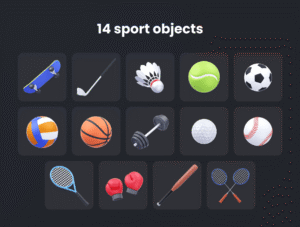 Milo & Thea: 3D Illustration Sports Pack