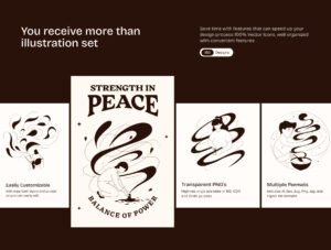 Hand Drawn Tattoos Art Set