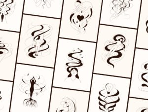 Hand Drawn Tattoos Art Set