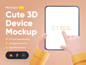 Mockupy - Cute 3D Device Mockup