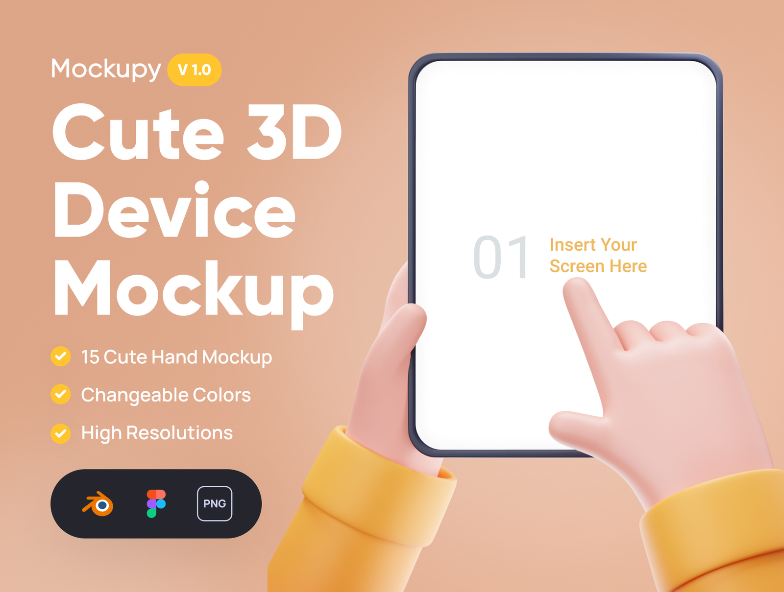 Mockupy - Cute 3D Device Mockup
