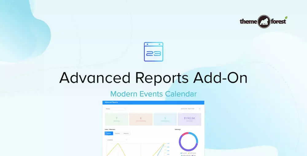 Modern Events Calendar Advanced Reports 1.2.0 – WordPress Event Analytics Addon
