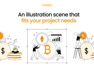 Modern Flat Illustrations of Teamwork Collaborative Projects
