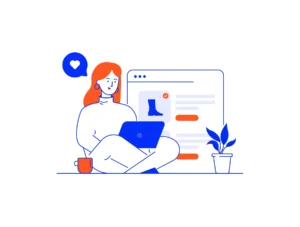 Modern Flat Line Business illustrations