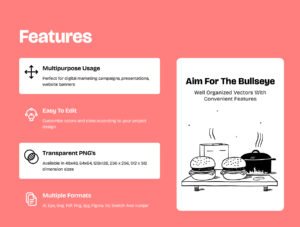 Modern Food & Beverage Illustrations for Restaurant, Menu & Delivery Apps