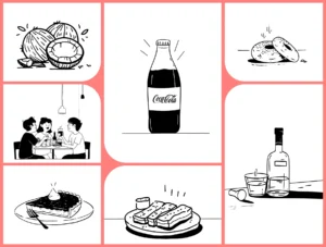 Modern Food & Beverage Illustrations for Restaurant, Menu & Delivery Apps
