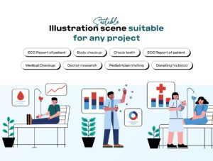 Modern Healthcare & Medical Illustration Pack