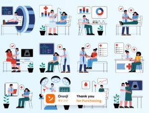 Modern Healthcare & Medical Illustration Pack