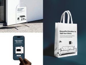 Modern Household & Everyday Objects Illustrations for Home & Lifestyle Apps