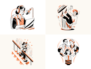 Modern Hustle – Lifestyle & Productivity Illustration Pack