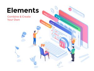 Modern Isometric Business Illustration