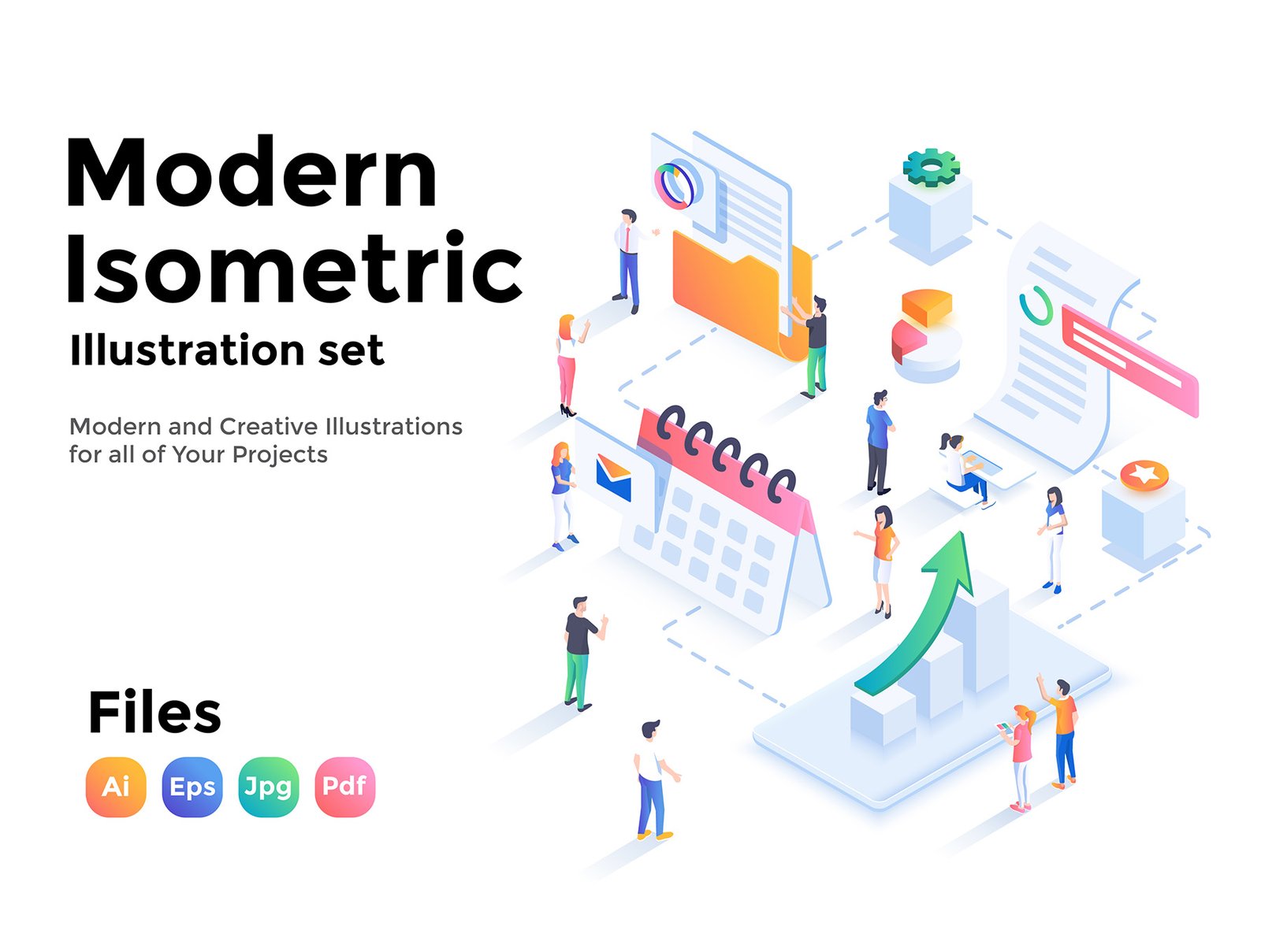 Modern Isometric Business Illustration