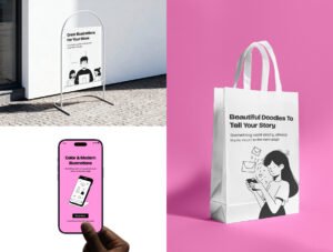 Modern Social Media UI Illustration Bundle for SaaS & Marketing