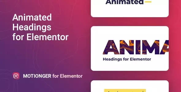 Motionger – Animated Heading for Elementor 2.0.5 | Animated Text & Typography Widget