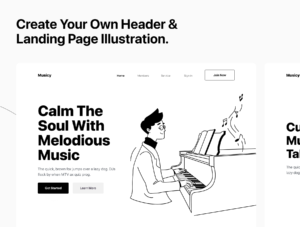 Musicy - Artist - Musician Illustrations