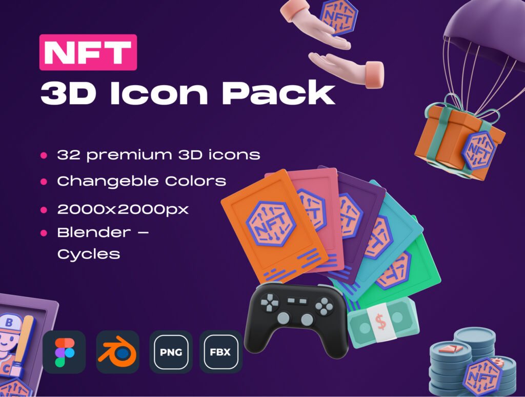 NFT! 3D Icon Pack