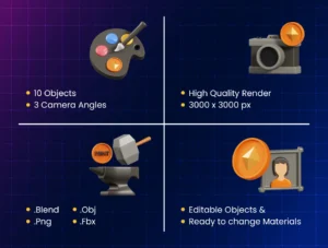 NFT 3D Icons
